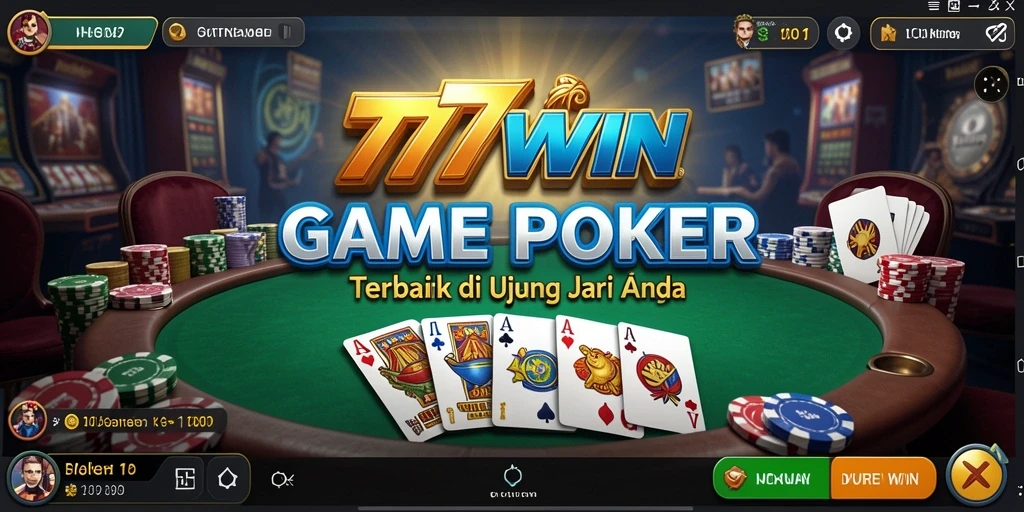 Gameplay Poker yang Mendebarkan di 777WIN.