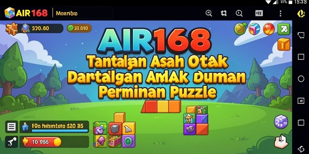 Tampilan gameplay AIR168 yang menarik dengan berbagai puzzle menantang.