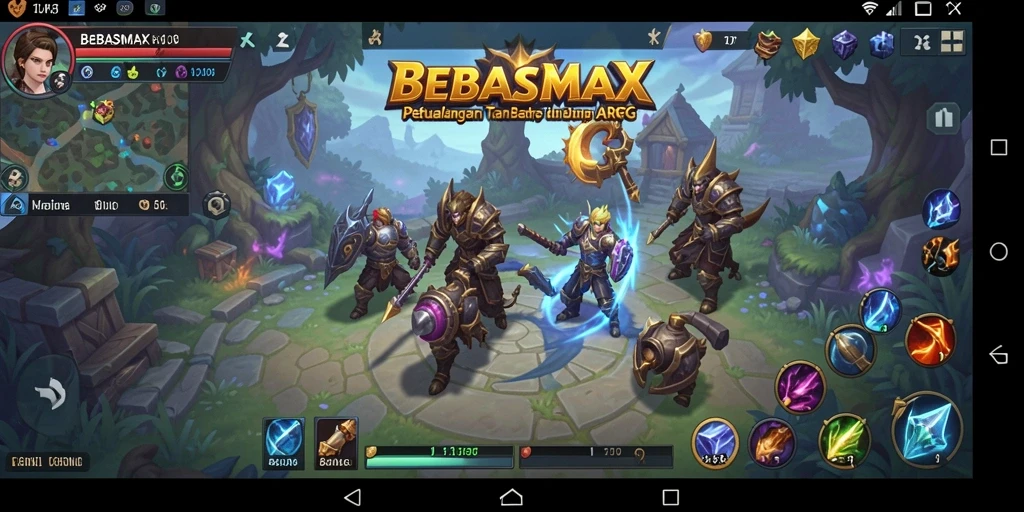Gameplay seru dari BEBASMAX yang mengajak pemain bertarung dan bereksplorasi.