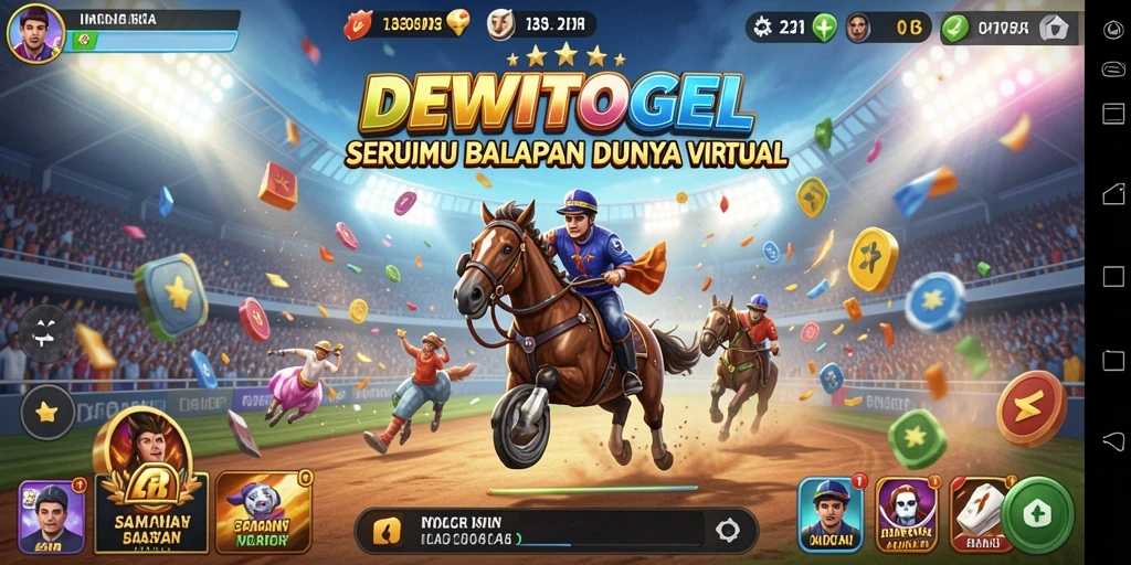 Gameplay balapan mendebarkan di DEWITOGEL.