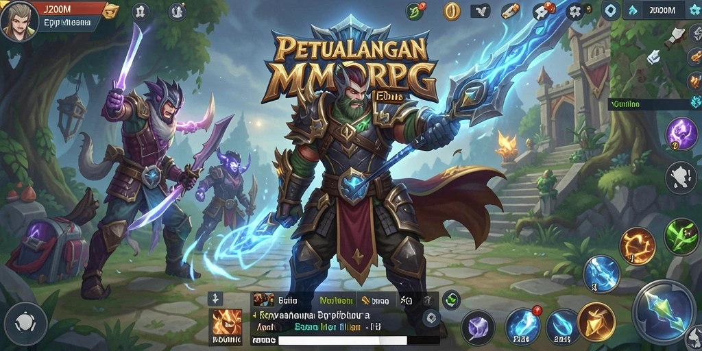 Tampilan gameplay J200M yang mengasyikkan di dunia MMORPG.