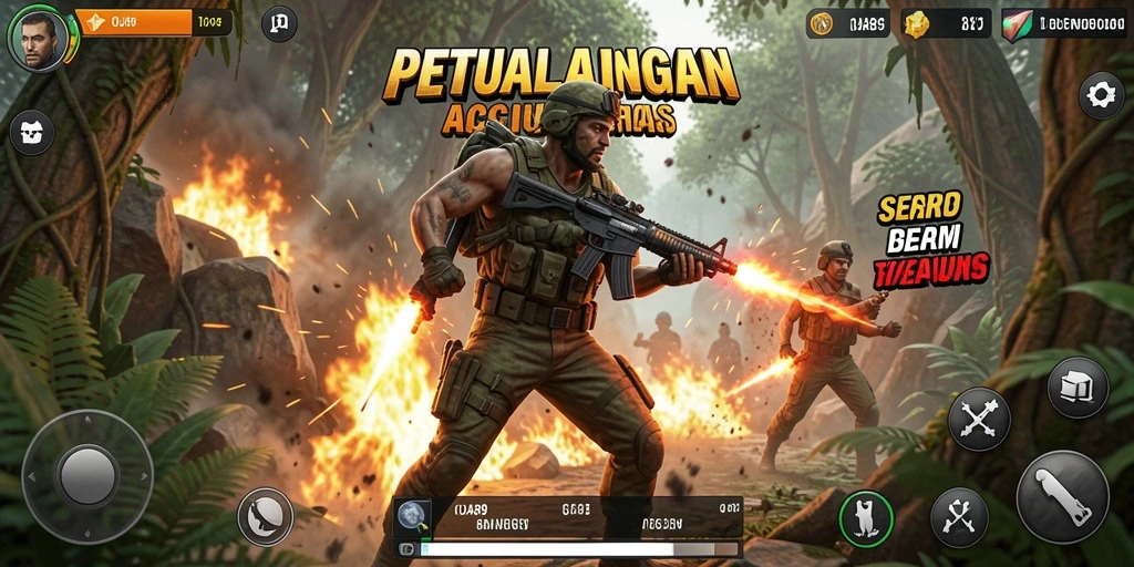 Tangkapan layar OJA89 menampilkan momen aksi intens di arena tempur.