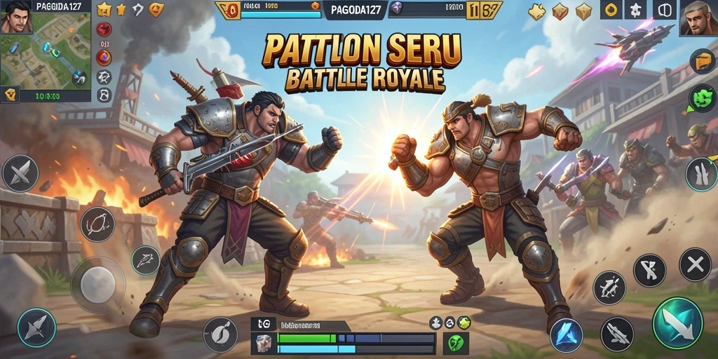 Gameplay seru dan menegangkan dari PAGODA127 dalam pertarungan Battle Royale.