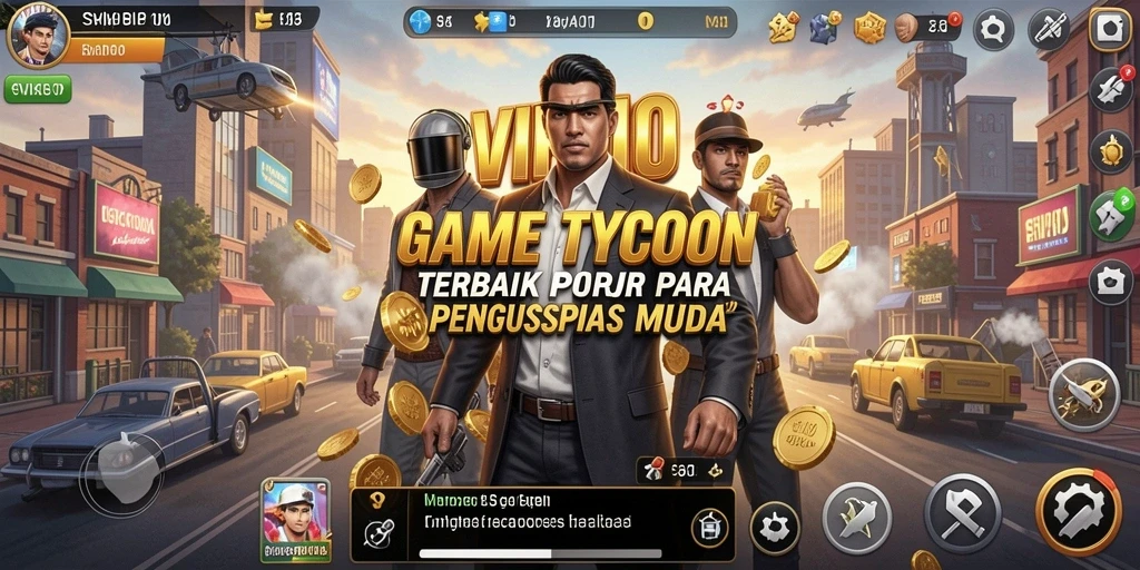 Tampilan menarik dari gameplay SVIP10 yang menggambarkan simulasi bisnis.