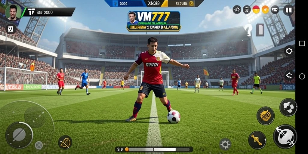 Tampilan gameplay <strong>VM777</strong> yang menampilkan aksi olahraga yang seru.
